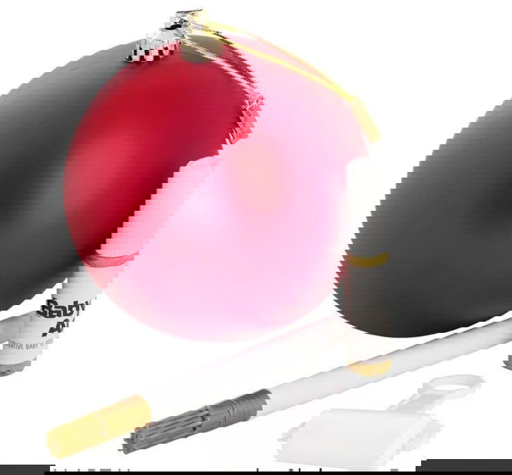 Baby Art Christmas Ball - Коледна Топка Червен Mat + Gold --- BebeMama