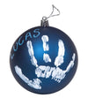 Baby Art Christmas Ball - Коледна Топка Navy Бял --- BebeMama
