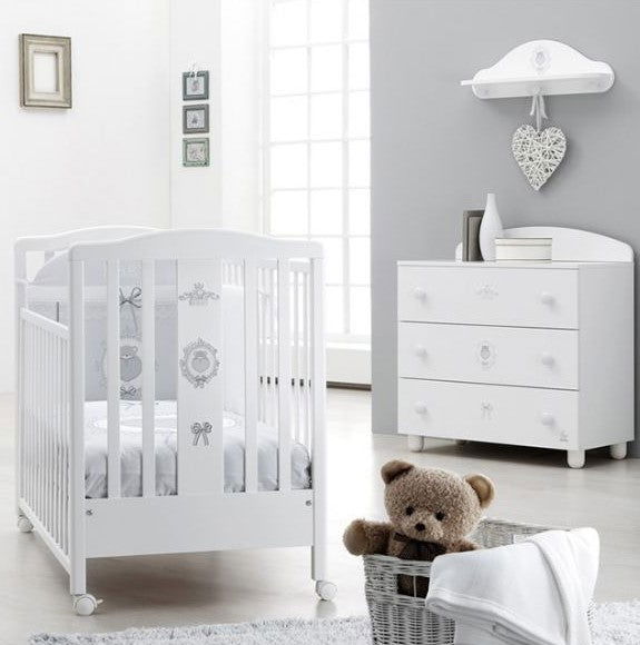 Baby Chic Скрин 3Ч.Como Бял --- BebeMama