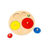 Дървен Пъзел С Кръгове С Различна Големина - Дървени Играчки - Smartbaby - BebeMama