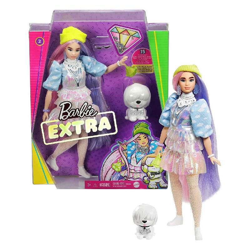 Barbie Extra Кукла Curvy Doll With Shimmer Look --- BebeMama