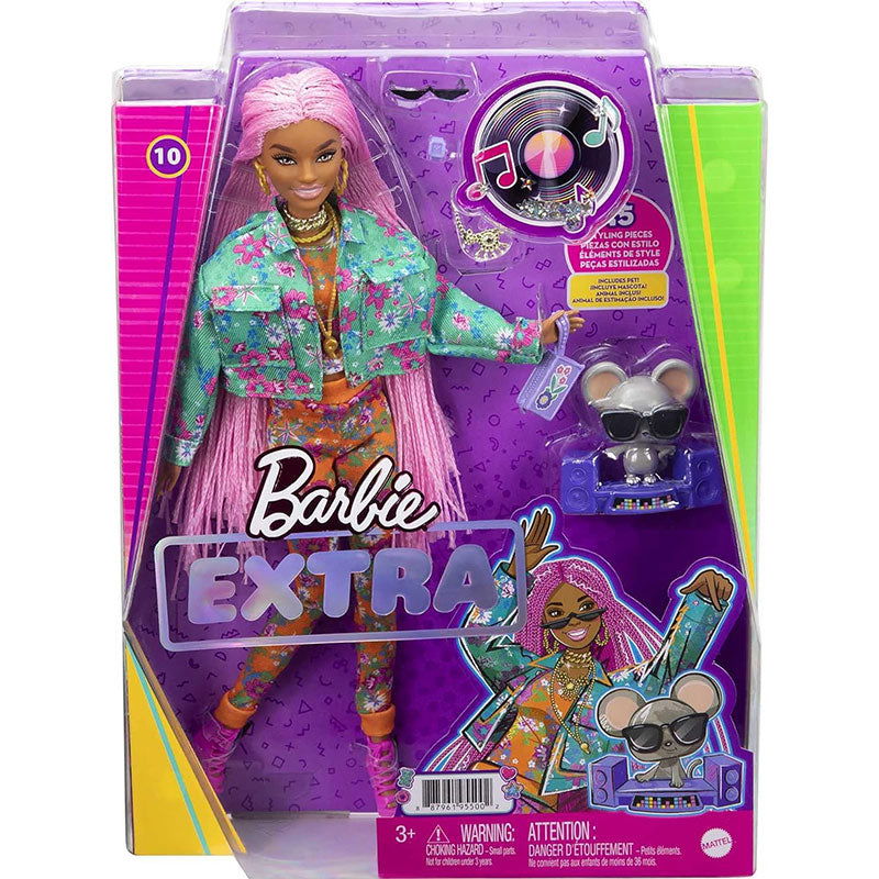 Barbie Extra Кукла Pink Braids Hair Dark Skin --- BebeMama