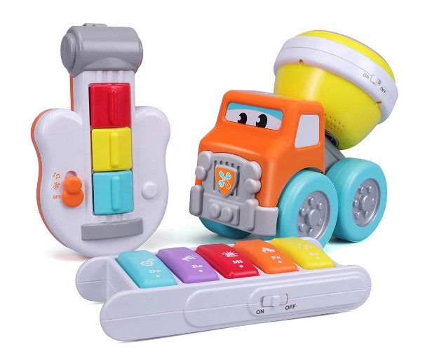 Bburago Junior - Комплект Drive 'N Rock Строителeн Камион С Батерии, С 3 Инструмента --- BebeMama