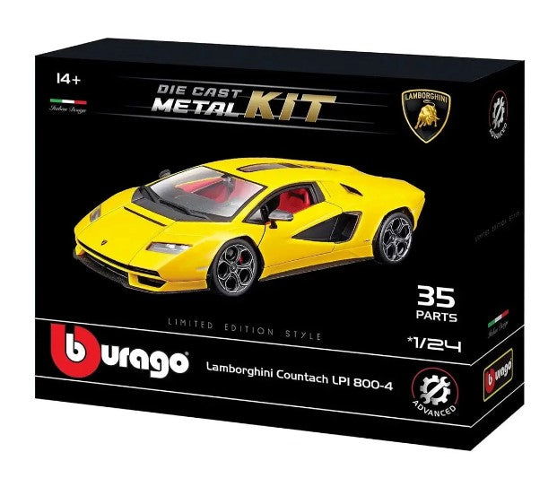 Bburago Kit - Комплект За Сглобяване 1:24 - Lamborghini Countach Lpi 800-4 --- BebeMama