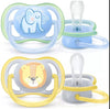 Philips Avent Залъгалки - Ultra Air + Стерил. Кутия (0-6М) Момче Декор_X000D_ Лъв/Слон --- BebeMama