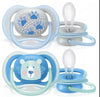 Philips Avent Залъгалки - Ultra Air + Стерил. Кутия (6-18М) Момче_X000D_ Декор Лапи/Мече --- BebeMama