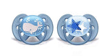 Philips Avent Залъгалки - Ultra Soft+Стерил. Кутия (6-18М) Момче Кит/Звезда --- BebeMama