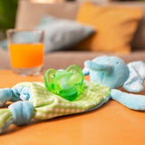Physio Мека Силиконова Залъгалка 0-6M 1Бр Зелен/Лилав --- BebeMama