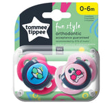 Tommee Tippee Ортодонтични Залъгалки - Fun Style 0-6М (2 Бр./Оп --- BebeMama