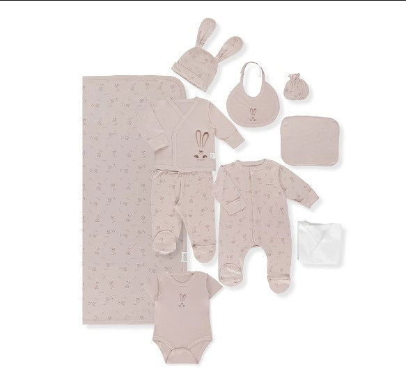 Bebetto-Бамбуков Комплект За Изписване 10 Части Bamboo So Sweet Z903 Момиче 0-3 М. --- BebeMama