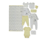 Bebetto-Комплект За Изписване 10 Части Sleepy Cute Z893Y Унисекс Жълт 0-3 М. --- BebeMama