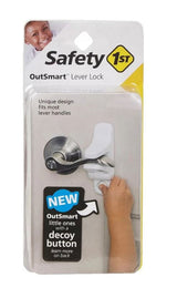 Safety 1St Устр-Во За Закл. Дръжка На Врата/Прозорец И Таен Бутон (1Бр/Оп) Cabinet Slide Lock Grey --- BebeMama