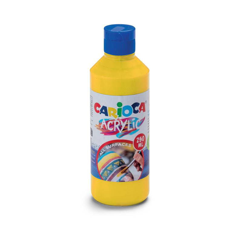 Carioca Acrylic Акварелна Боя 250 Мл Жълт --- BebeMama