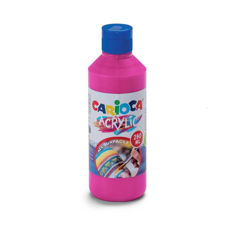 Carioca Acrylic Акварелна Боя 250 Мл Розов --- BebeMama