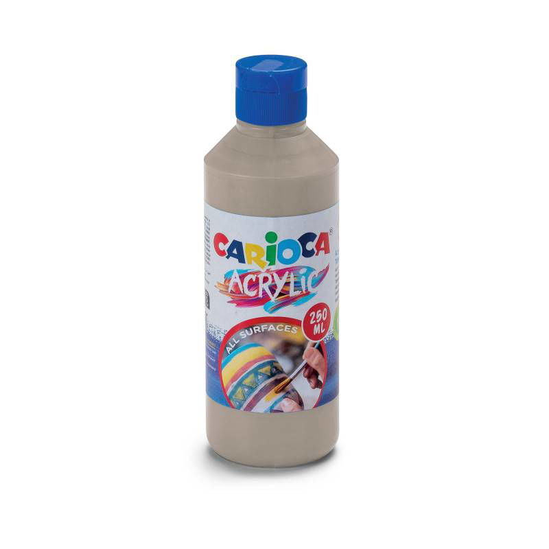 Carioca Acrylic Акварелна Боя 250 Мл Сребрист --- BebeMama