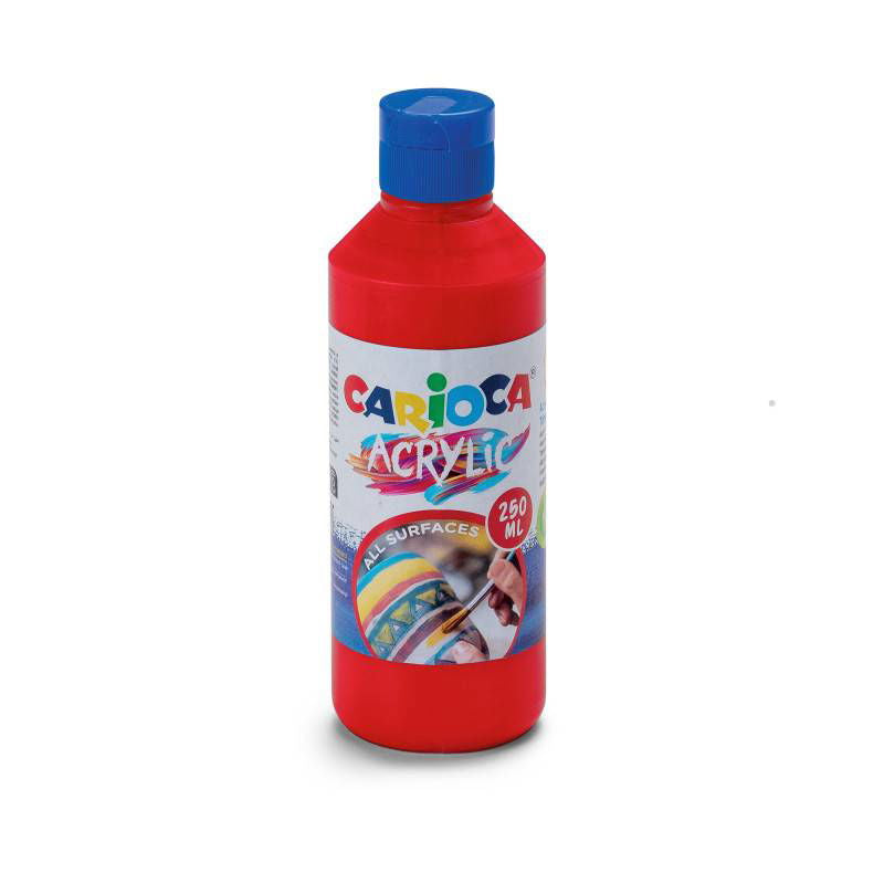Carioca Acrylic Акварелна Боя 250 Мл Червен --- BebeMama