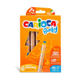 Carioca Baby Моливи 3В1 6 Цвята + Острилка --- BebeMama