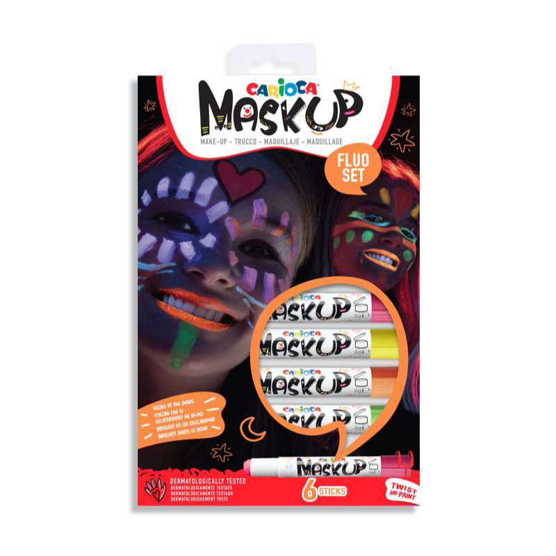 Carioca Mask Up Бои За Лице - Неон 6 Цвята --- BebeMama