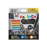 Carioca Metallic Флумастери 8 Цвята --- BebeMama