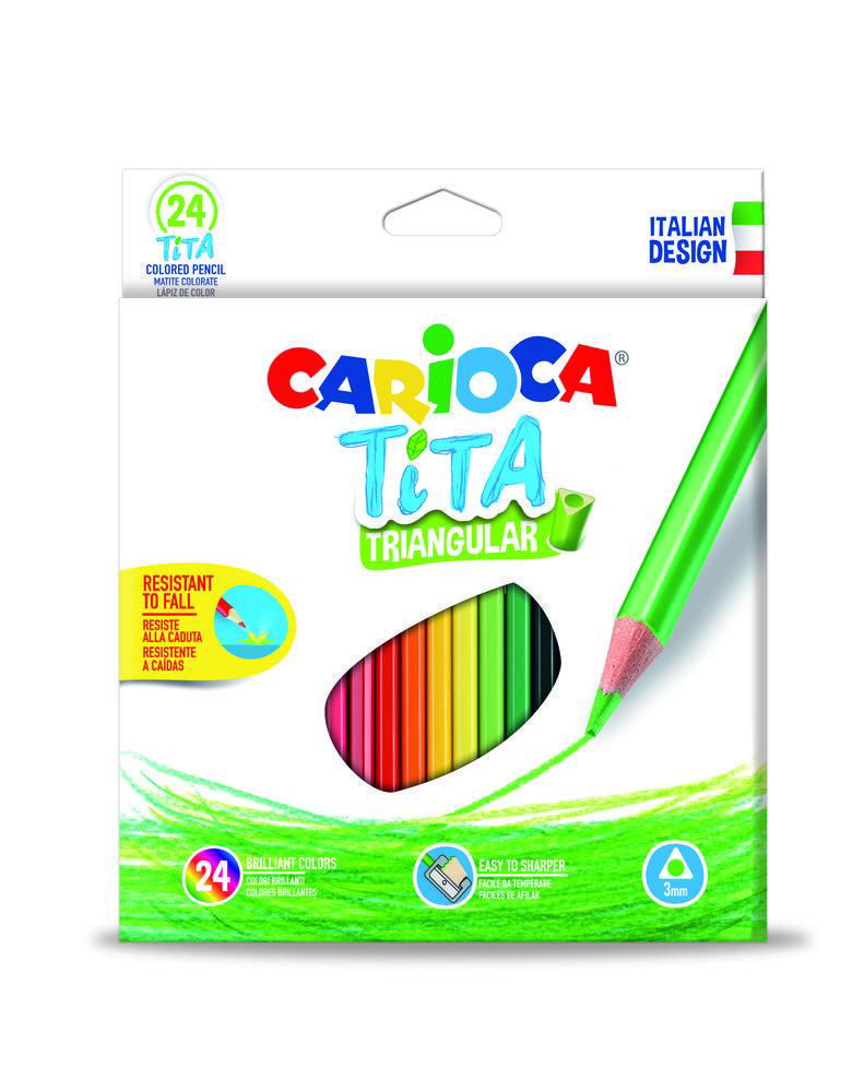 Carioca Tita Цветни Моливи 24Бр. --- BebeMama