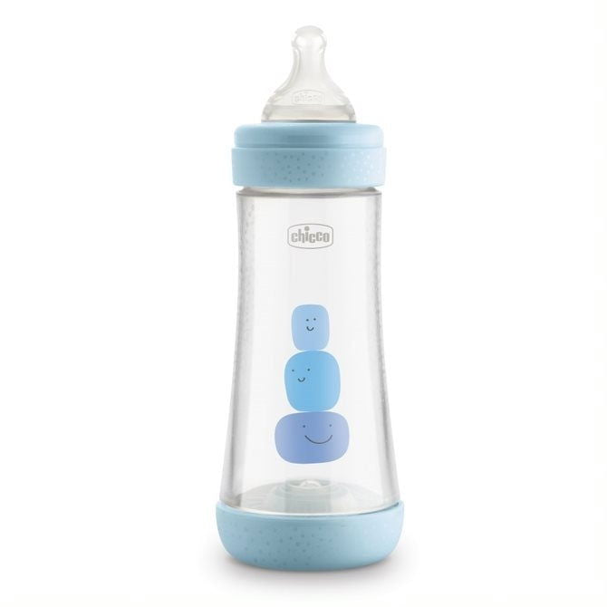 Chicco Perfect5 Шише За Хранене (Pp) 4+ М 300 Мл Синьо --- BebeMama