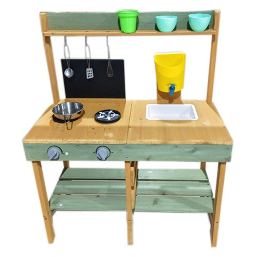 Детска Дървена Кухня За Навън С Контейнер За Вода Smartbaby