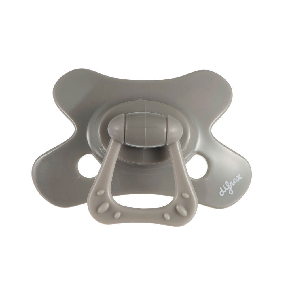 Difrax Dental Pacifier Pure Ортодонтична Залъгалка 18+ М - Clay --- BebeMama