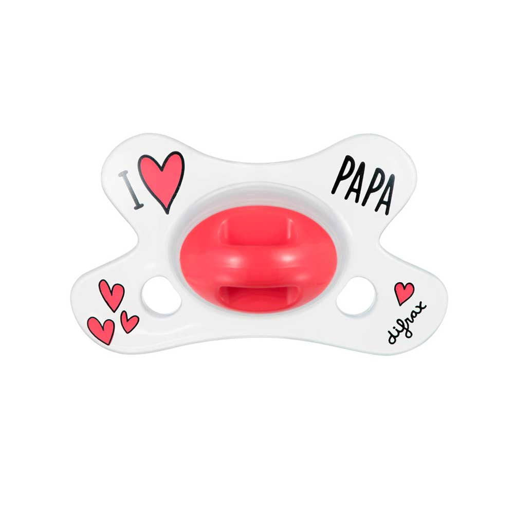 Difrax Natural Залъгалка 0-6 М- I Love Papa --- BebeMama