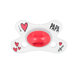 Difrax Natural Залъгалка 0-6 М- I Love Papa --- BebeMama