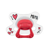 Difrax Natural Залъгалка 12+ М- I Love Mama --- BebeMama