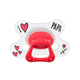 Difrax Natural Залъгалка 20+ М- I Love Papa --- BebeMama