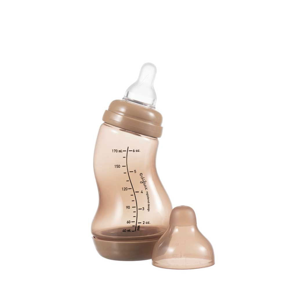 Difrax Natural S-Образна Бутилка 170 Мл - Caramel --- BebeMama