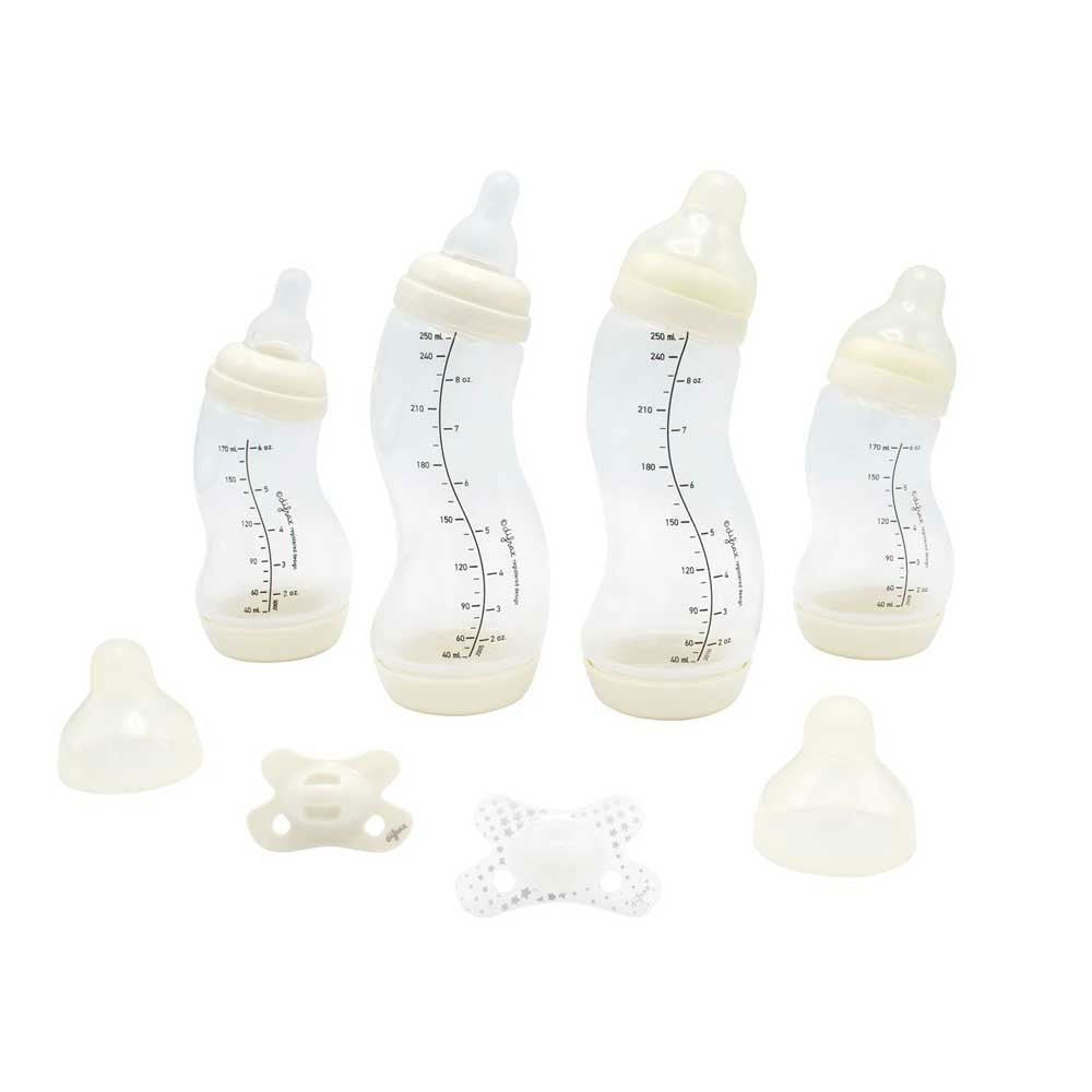 Difrax Newborn Starter Set Комплект S-Образни Бутилки За Новородено+2Бр. Залъгалки --- BebeMama