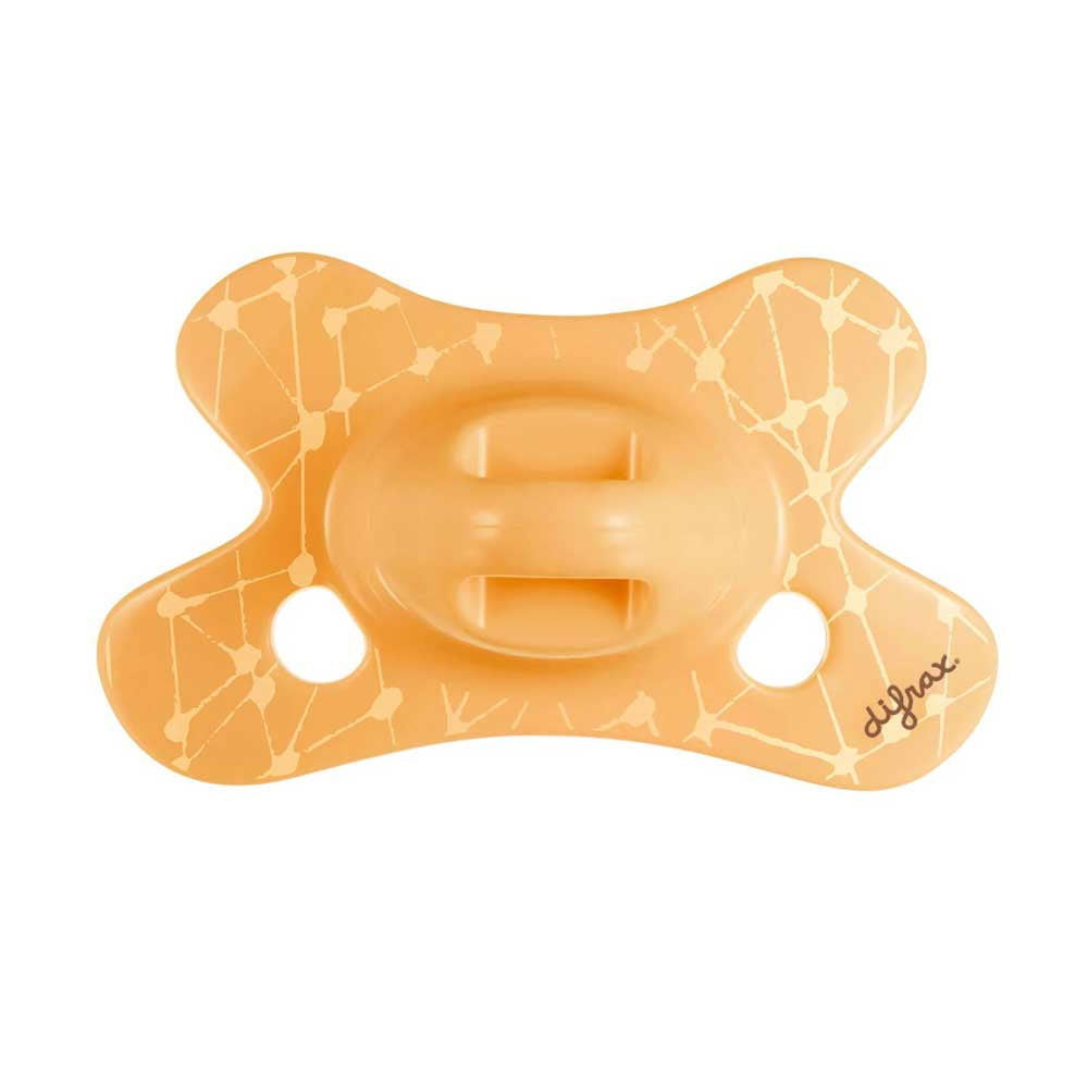 Difrax Pacifier Natural Бебешка Залъгалка 0-6 М. - Apricot Grid --- BebeMama