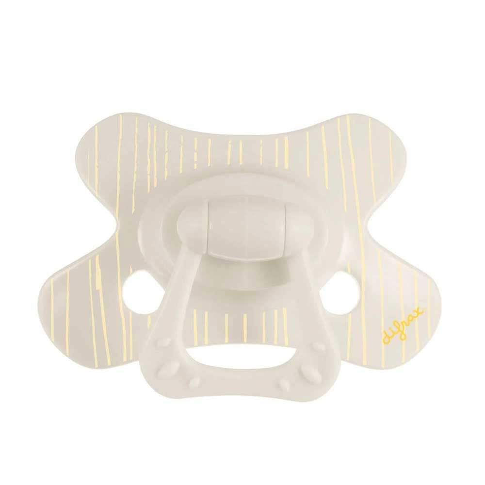 Difrax Pacifier Natural Бебешка Залъгалка 6+ М. - Popcorn Lines --- BebeMama