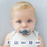 Difrax Pacifier Natural Бебешка Залъгалка 6+ М. - Popcorn Lines --- BebeMama