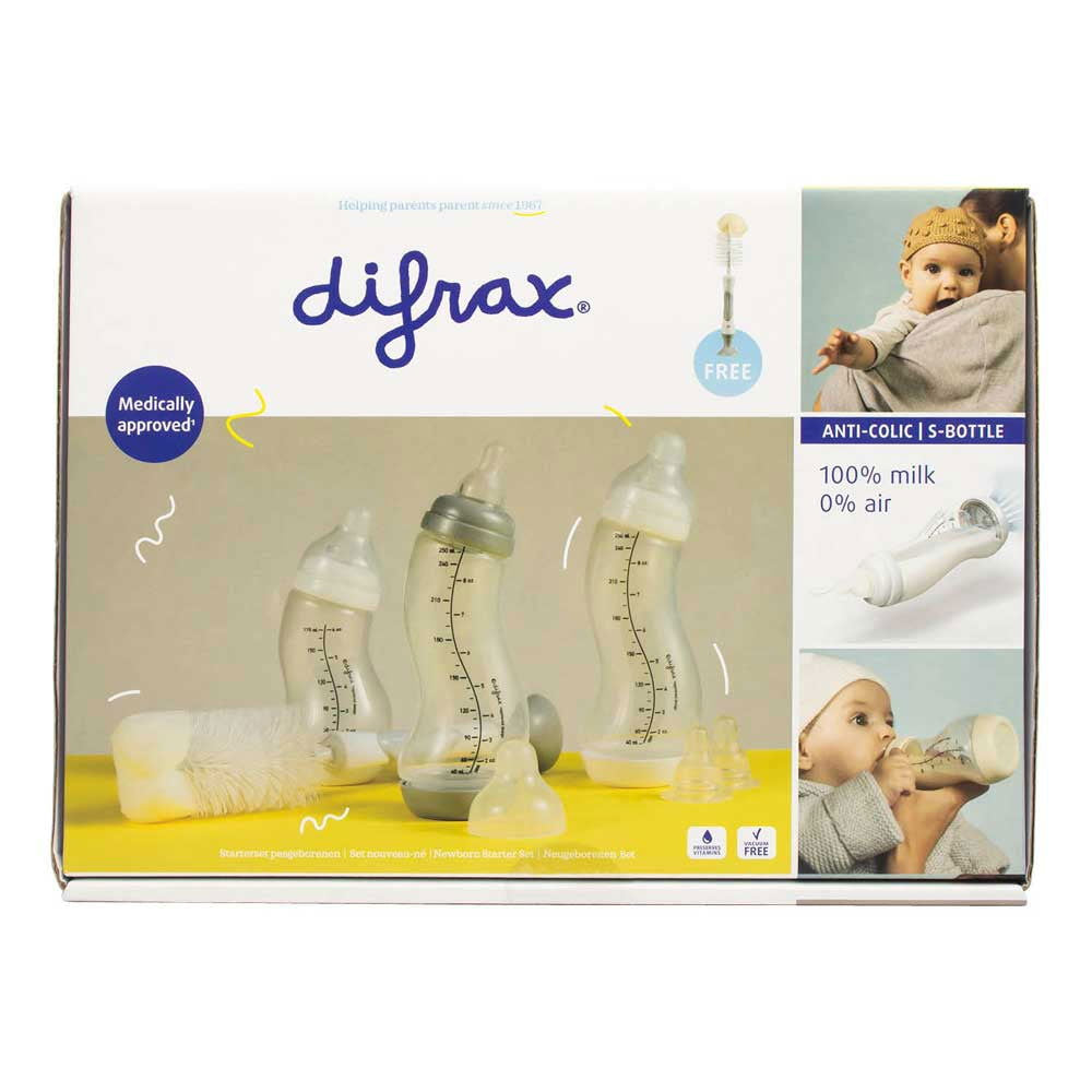 Difrax Starter Kit Комплект Бутилки + Четка --- BebeMama