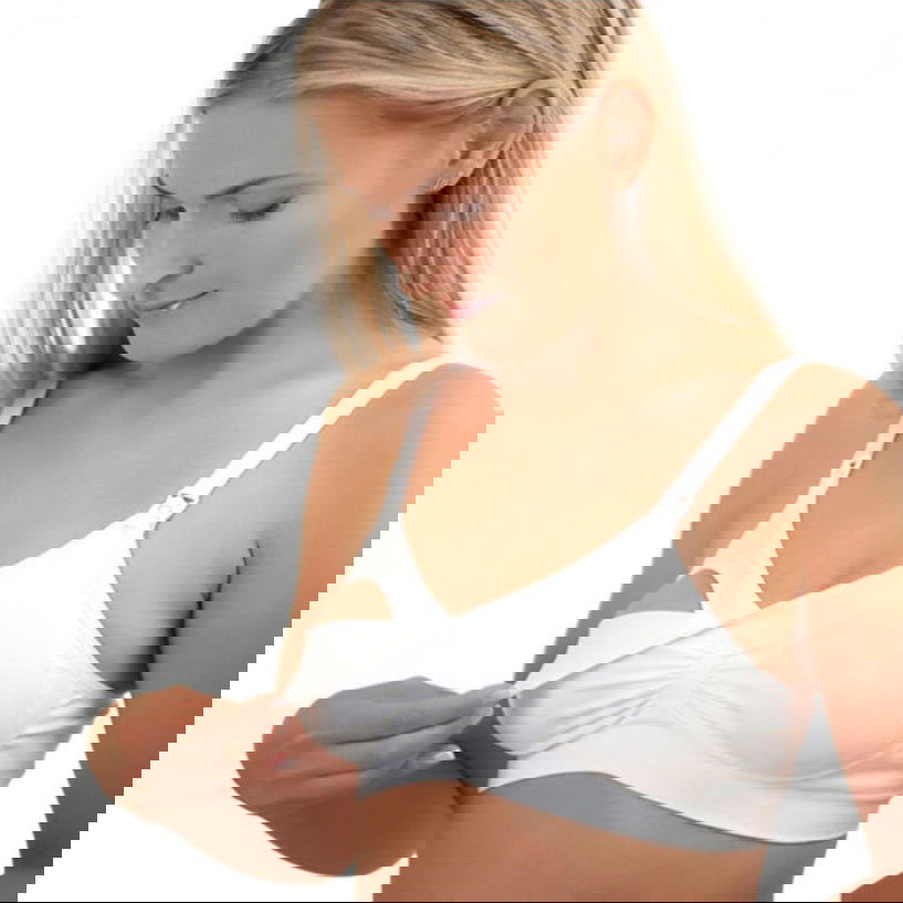 506/B/E70-75 Сутиен За Бременни И Майки Бял --- BebeMama