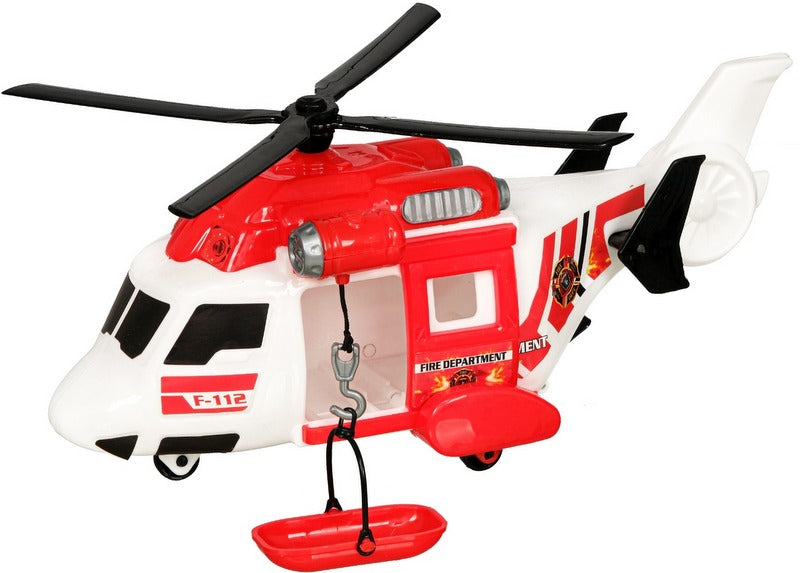 Хеликоптер Пожарникарски Със Спускащо Се Въже И Спасителна Люлка 40Х20Х14 --- BebeMama