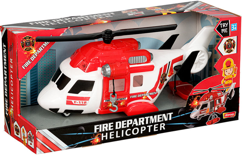 Хеликоптер Пожарникарски Със Спускащо Се Въже И Спасителна Люлка 40Х20Х14 - Коли, Камиони, Влакове И Самолети - Thesmileofyourbaby - BebeMama