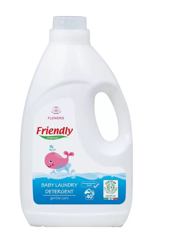 Препарат За Пране На Бебешки Дрехи Цветя, 2л Friendly Organic