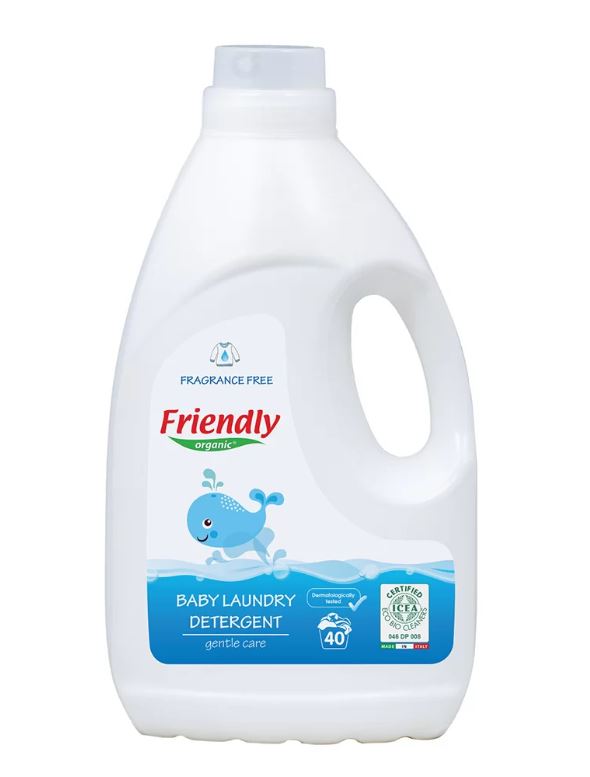 Препарат За Пране На Бебешки Дрехи Без Аромат, 2л Friendly Organic