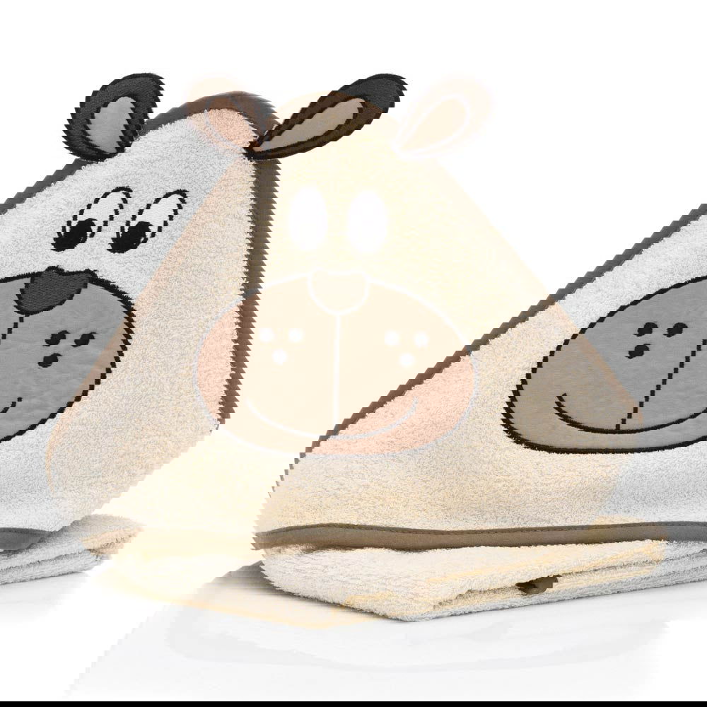 Fillikid Бебешка Хавлия С Качулка (75X75 См) - Bear --- BebeMama