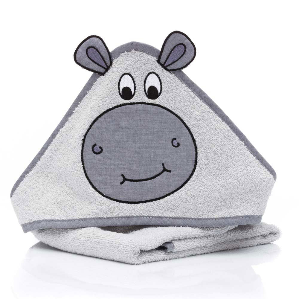 Fillikid Бебешка Хавлия С Качулка (75X75 См) - Hippo --- BebeMama