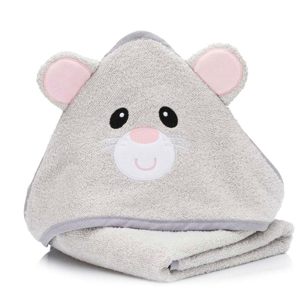 Fillikid Бебешка Хавлия С Качулка (75X75 См) - Mouse --- BebeMama