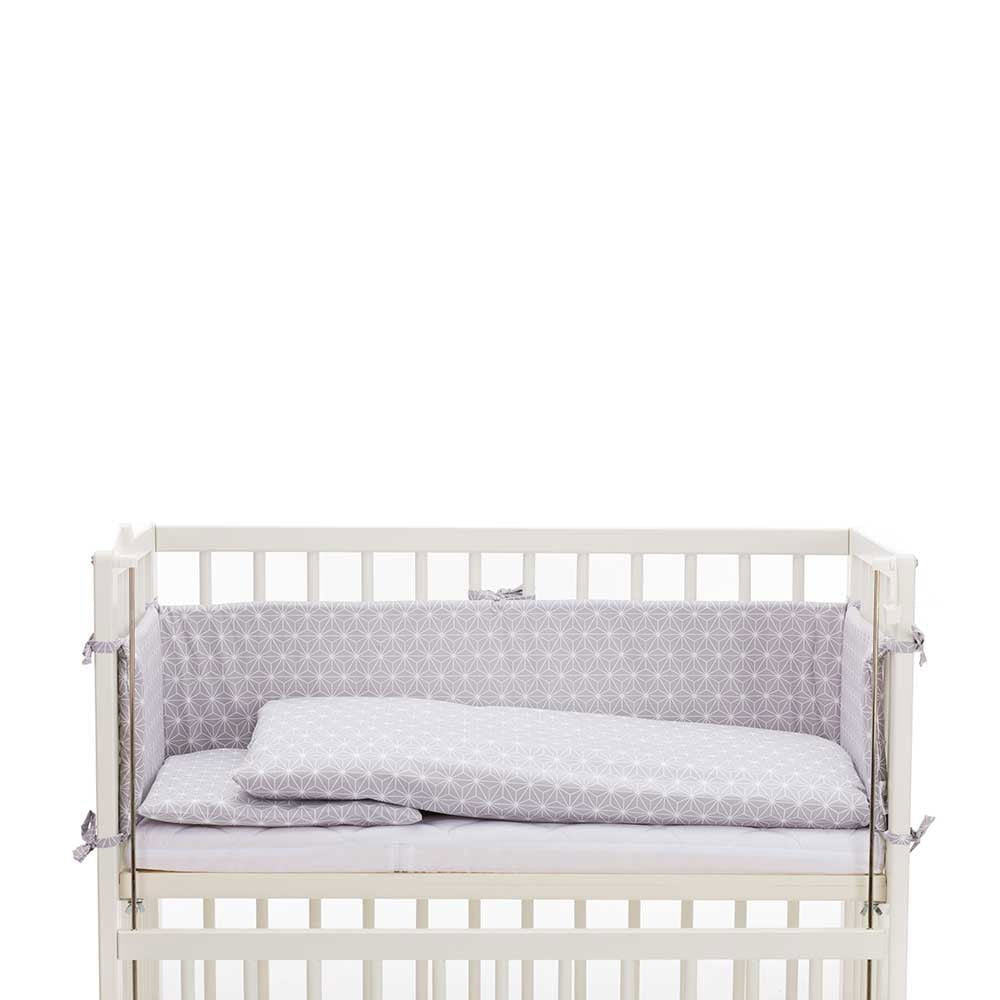 Fillikid Cocon Luxe Спален Комплект 4 Части - Cube Grey --- BebeMama