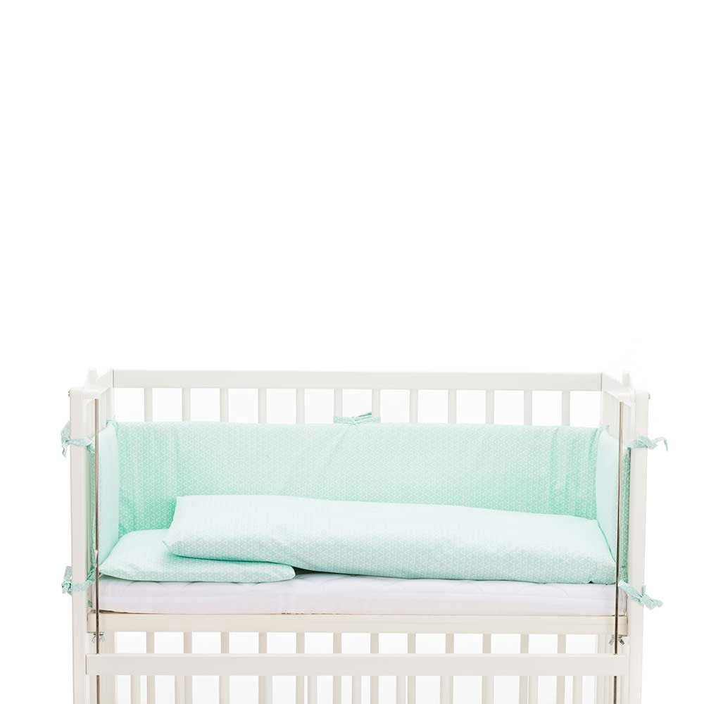 Fillikid Cocon Luxe Спален Комплект 4 Части - Mint Triangle --- BebeMama
