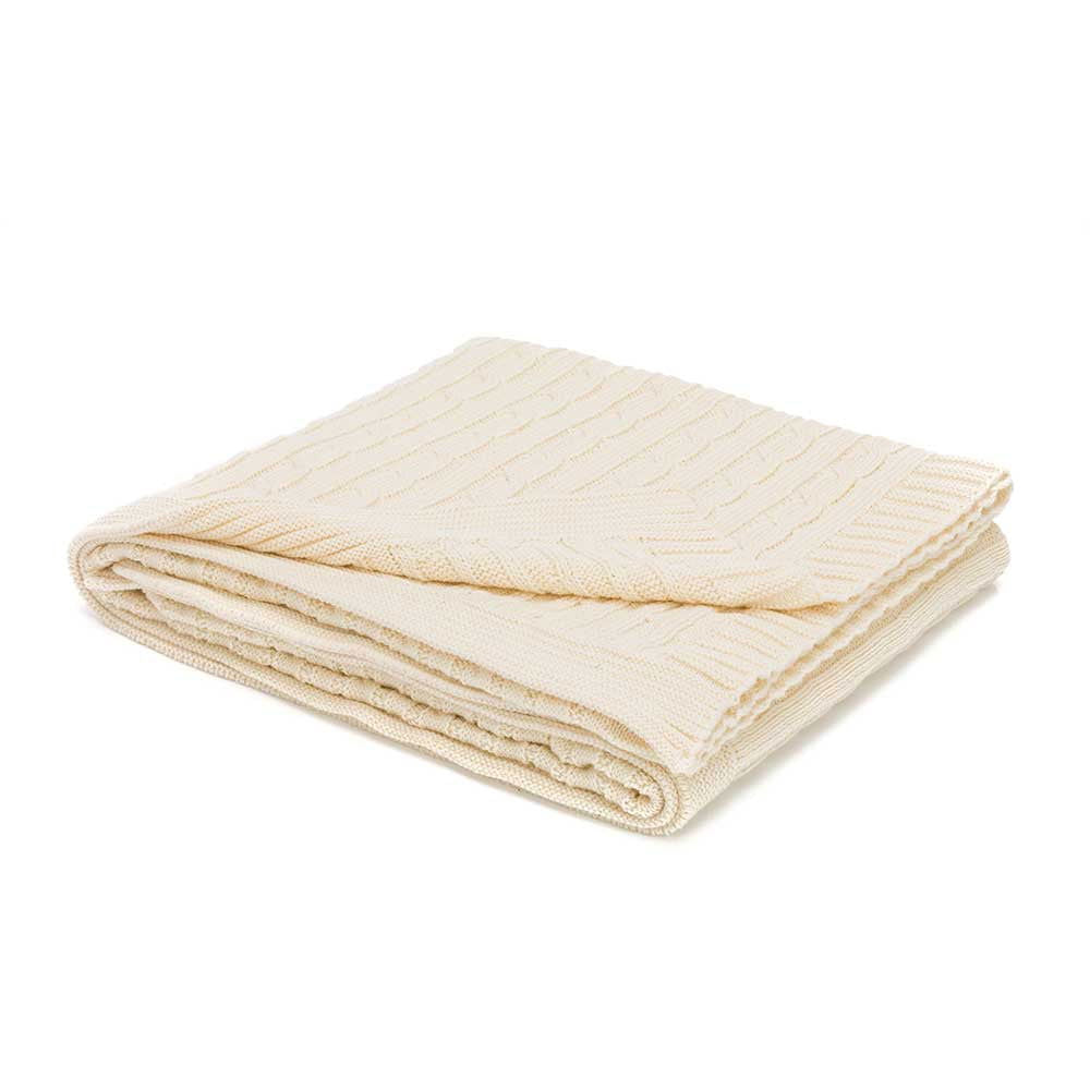 Fillikid Knitted Blanket Плетено Одеяло - 100% Памук (100X80 См) - Nature --- BebeMama