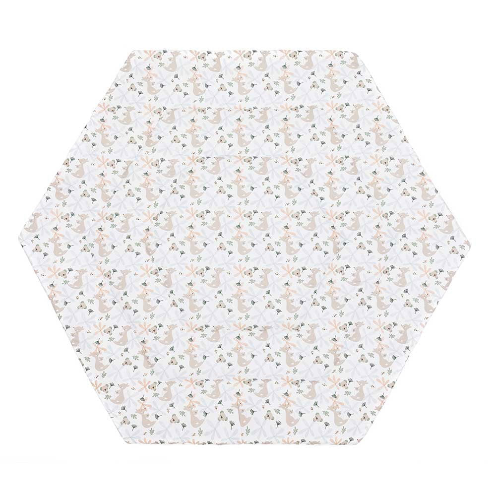 Fillikid Luxe Меко Килимче За Сгъваема Кошара За Игра (Ø 124 См) - Kangaroo --- BebeMama