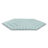 Fillikid Меко Килимче За Сгъваема Кошара За Игра (Ø 124 См) Jersey - Circles Mint --- BebeMama